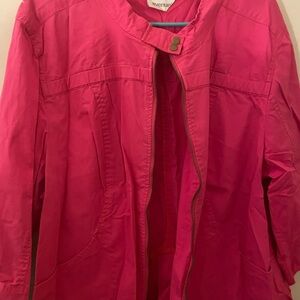 Avenue Vibrant Pink Utility Jacket